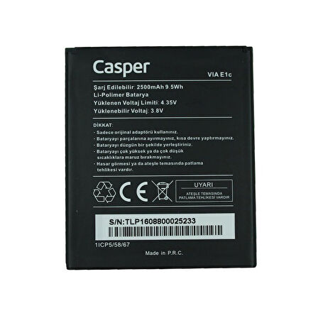 CASPER VİA E1C PİL BATARYA