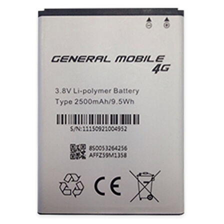 GENERAL MOBİLE DİSCOVERY 4G PİL BATARYA