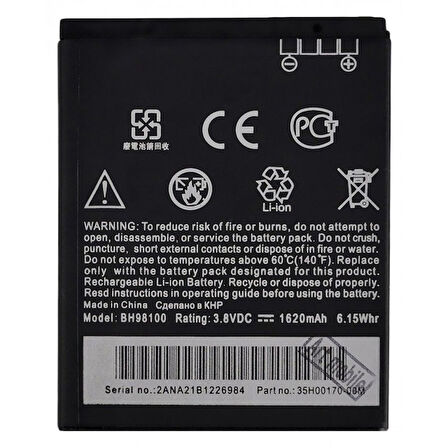 HTC DESİRE SV T326E / DESİRE P BATARYA PİL T326H BH98100