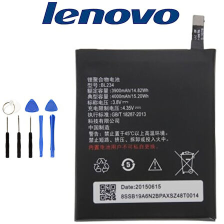 LENOVO VİBE P1M PİL BATARYA BL234 VE TAMİR SETİ