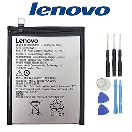Lenovo Vibe K5 Note Pil Batarya BL261 ve Tamir seti
