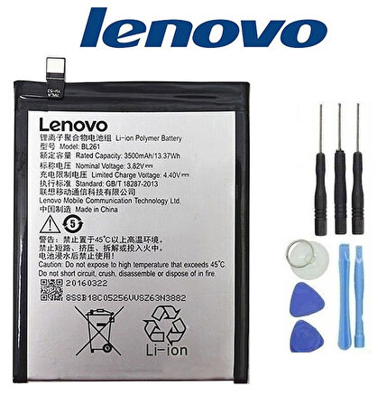 LENOVO VİBE K5 NOTE BL261 BATARYA PİL ve TAMİR SETİ