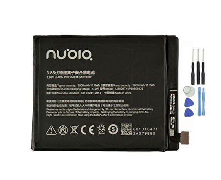 Zte Nubia M2 Lite Pil Batarya ve Tamir Seti Li3829T44P6h806435