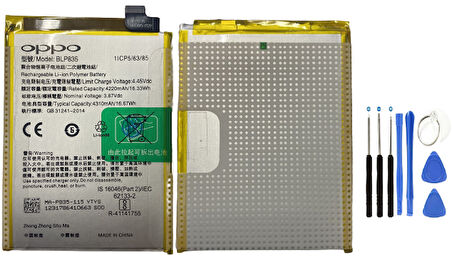 Oppo Reno 5 Lite Pil Batarya ve Tamir Seti BLP835