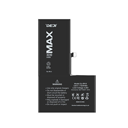 iPhone X Mucize Batarya Deji 3310mAh