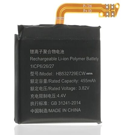 Huawei Gt2 Pro 46mm Pil Batarya Hb532729efw 3.8v 460mah