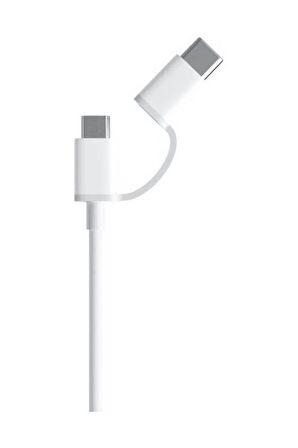 2 in 1 USB Kablo Micro USB ve USB C (Type C - 100 CM)
