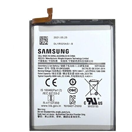 Samsung M32 Pil Batarya Eb-bm325abn 5000 Mah