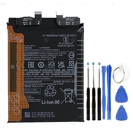 Xioami Mi 12x Pil Batarya Bp45 4600 Mah+tamir Set