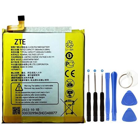 Zte Axon 9 Pro A2020 Pil Batarya+tamir Set Li3939t44p8h756547
