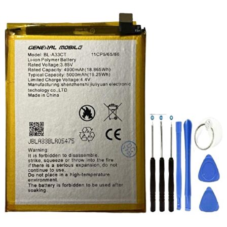General Mobile Gm22 Pil Batarya Bl-a33ct+tamir Set 5000 Mah