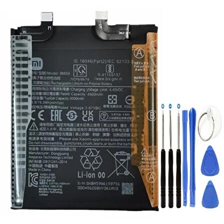 Xiaomi Mi 11t Batarya Pil Bm59 + Tamir Set 5000mah