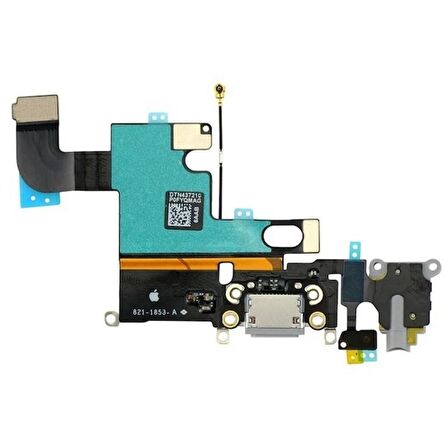 iPhone Uyumlu 6 Şarj Ve Kulaklık Soket Film - Siyah
