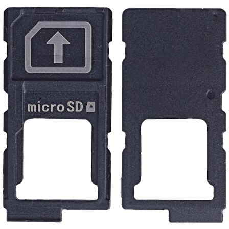 Sony Xperia Z5 Compact/mini Sim Hafıza Kart Kapağı-sim Tepsisi - Siyah