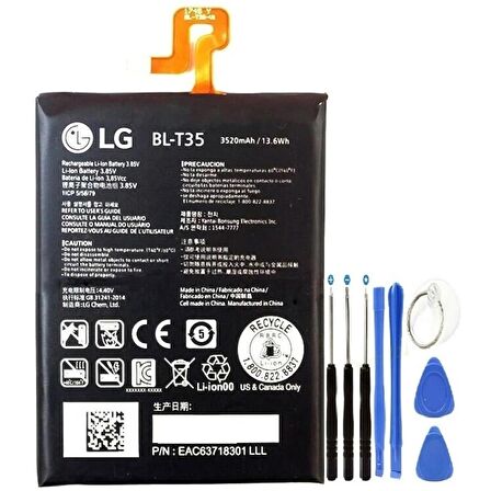 Lg Google Pixel 2 Xl Pil Batarya + Tamir Seti Bl-t35
