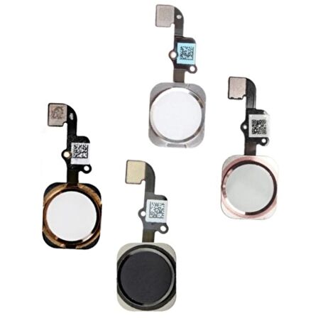 İphone 6s Uyumlu Home Tuşu Orta Tuş Filmi Flexi - Gold