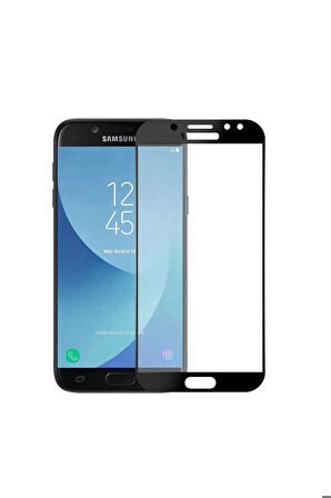 Galaxy J7 Prime Davin 5D Cam Ekran Koruyucu Siyah