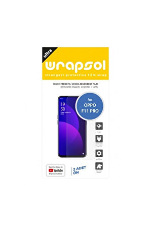 Oppo F11 Pro Ekran Koruyucu Kaplama Darbe Emici Poliüretan Film Amerika Üretimi