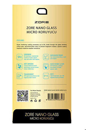 Asus Zenfone 5 ZE620KL Zore Nano Micro Temperli Ekran Koruyucu