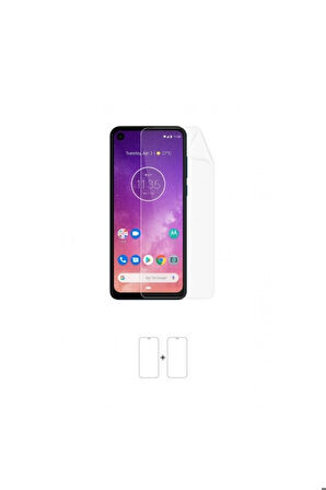Motorola One Vision Ekran Koruyucu Kaplama Darbe Emici Poliüretan Film Amerika Üretimi