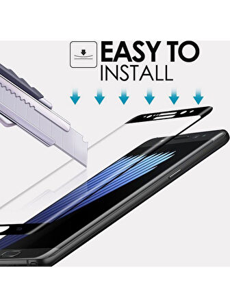 Samsung Galaxy A5 2017 3D Kavisli Temperli Cam Ekran koruyucu Film