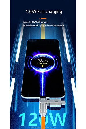 Type-C Type-C Type-C Lightning Usb Type-C Usb Lightning 80w 6A Turbo Hızlı Şarj Ve Data Kablosu