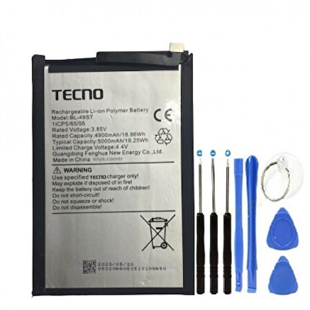 Tecno Spark 10 Pro/Spark 10 NFC Pil Batarya ve Tamir Set Bl-49st