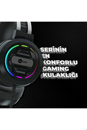 Lenovo Ht401 Kulak Üstü Rgb Gaming Oyuncu Kulaklığı 3.5mm Jack Usb