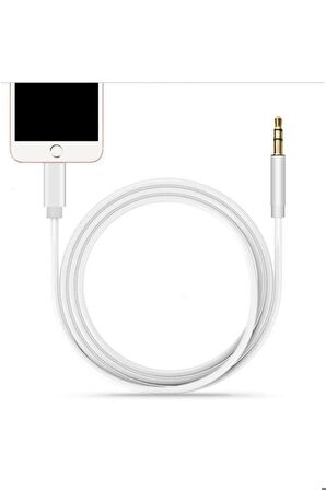 Iphone 7 8 X Max 11 12 Pro Uyumlu Lightning To Aux Kablo 1mt Araç Müzik Kulaklık Ses Aux Dönüştürücü