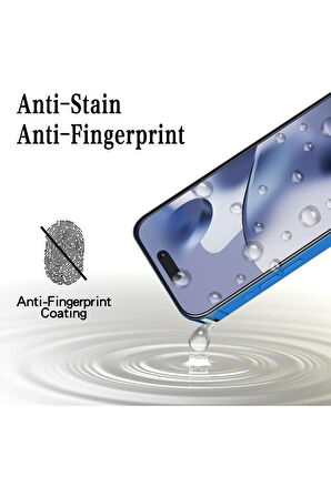 iPhone 16 İçin Ultra Dayanıklı 9H Temperli Cam Ekran Koruyucu | %100 Dokunmatik Hassasiyet | Parmak İzi ve Darbe Önleyici | Full HD Şeffaflık