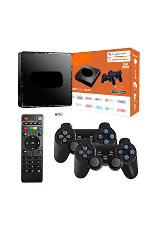 M90 Mini Kablosuz 10000+ Oyun TV/Android Tv Uyumlu 2.4G Atari Oyun Konsolu Gamebox