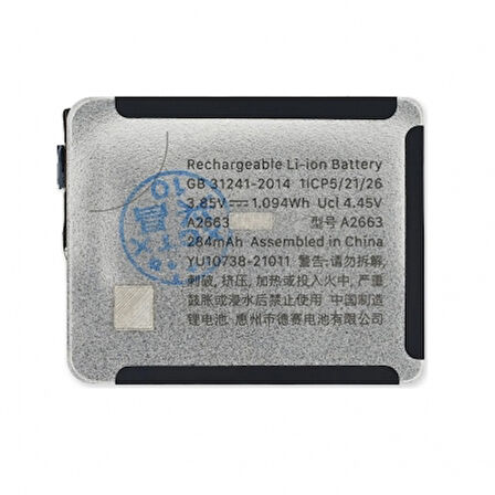Apple Wach Seri 7 41mm Uyumlu Saat Pili Bataryası