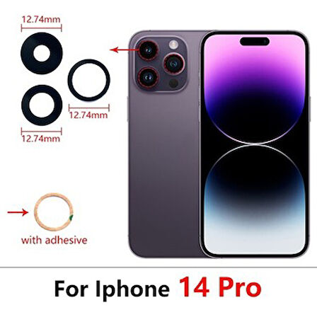 iPhone 14 Pro Kamera Camı Seti