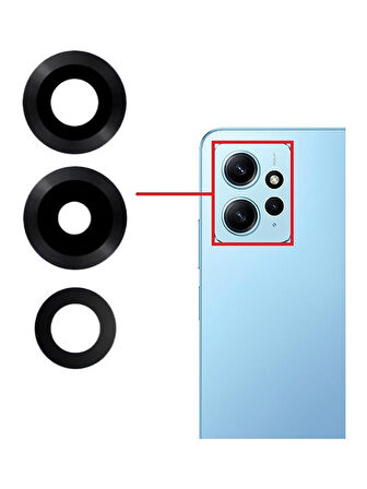 Xiaomi Redmi Note 12 4G Uyumlu Kamera Lensi Cam 23021RAAEG 23021RAA2Y 23027RAD4I 23028RA60L