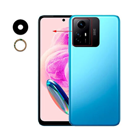 Xiaomi Uyumlu Redmi Note 12S Kamera Lensi Cam 303CRA44A, 23030RAC7Y, 2303ERA42L