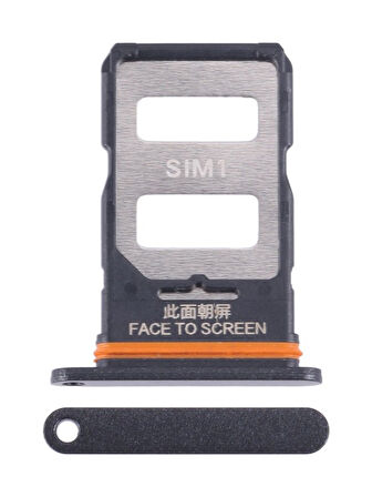 Xiaomi Uyumlu Redmi Note 13 Pro 5g Sim Kart Tepsisi 2312DRA50C, 2312CRAD3C, 2312DRA50G, 2312DRA50I Siyah