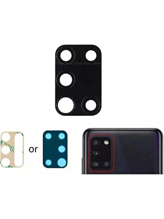 Samsung Galaxy A31 A315F Ile Uyumlu Kamera Camı