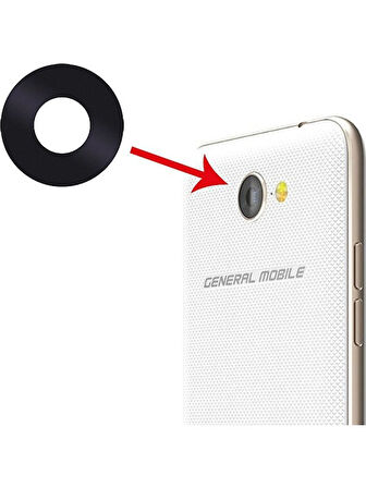 General Mobile Gm8 Kamera Camı Lensi