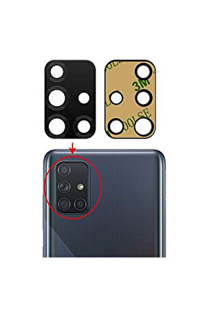 Samsung A51 Uyumlu Kamera Lensi Cam SM-A515F