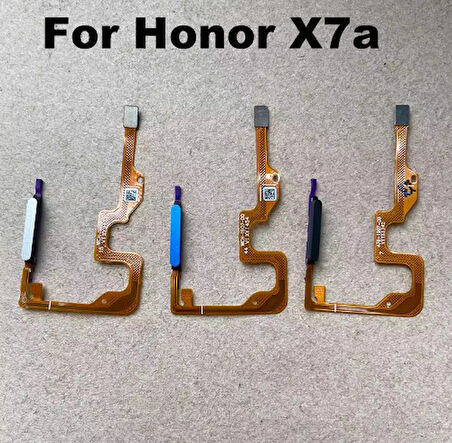 Huawei Honor X7a için parmak izi sensörü güç düğmesi Flex kablo dokunmatik kimlik sensörü ev düğmeleri Smartphone değiştirme