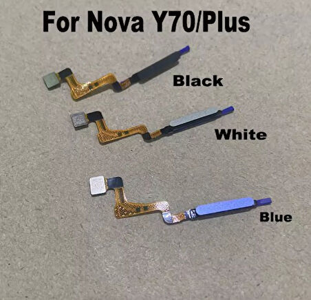 Huawei Nova Y70 artı parmak izi sensörü için güç düğmesi Flex kablo dokunmatik kimlik sensörü ev düğmeleri Smartphone parçaları