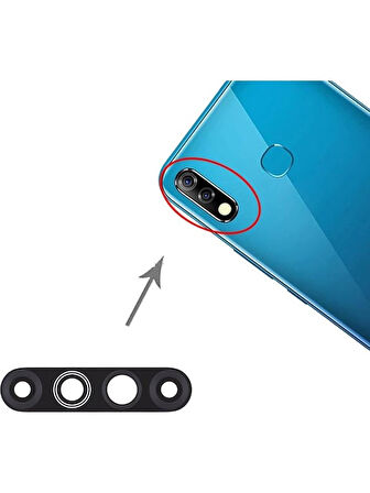 Infinix Hot 8 Lite Ile Uyumlu Kamera Camı X650