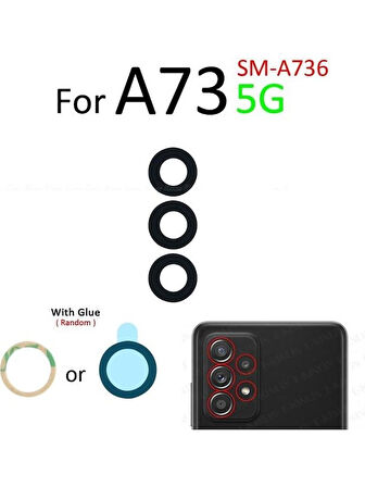 Samsung Galaxy A73 (4g) Arka Kamera Camı Lens Yapışkanlı