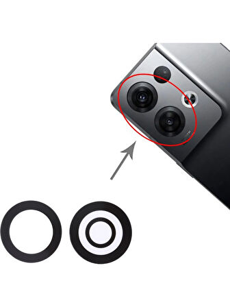 Oppo Uyumlu Reno8 Pro Kamera Lensi Cam CPH2357