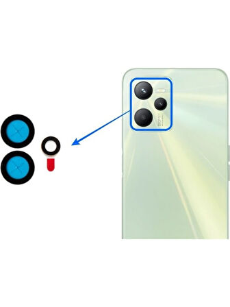 Realme C35 Uyumlu Kamera Lensi Cam RMX3511