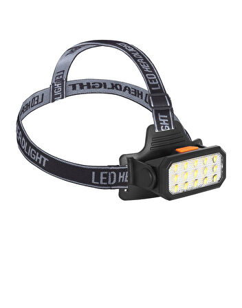 15 LEDLİ SARI / BEYAZ ŞARJLI KAFA LAMBASI WATTON WT-652