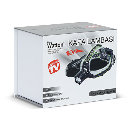 TX6 LED ŞARJLI KAFA LAMBASI WATTON WT-626