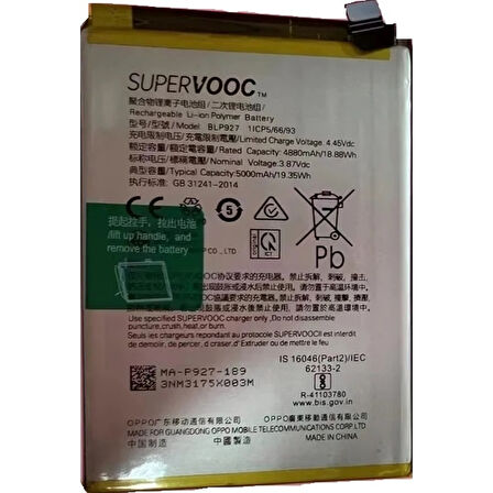 Oneplus Nord Ce 2 Lite 5g Pil Batarya Blp927