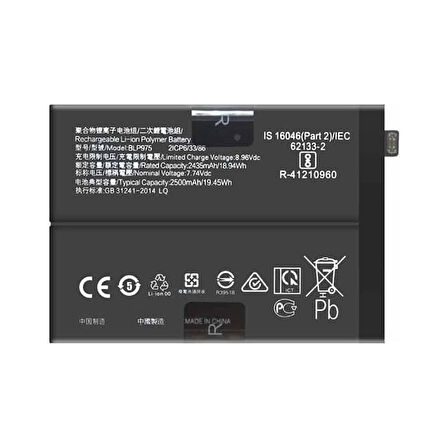 Oneplus 11 5g Pil Batarya Blp975