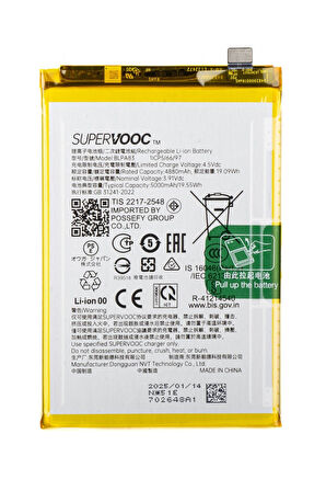Realme C63 Pil Batarya BLPA83 SuperVooc